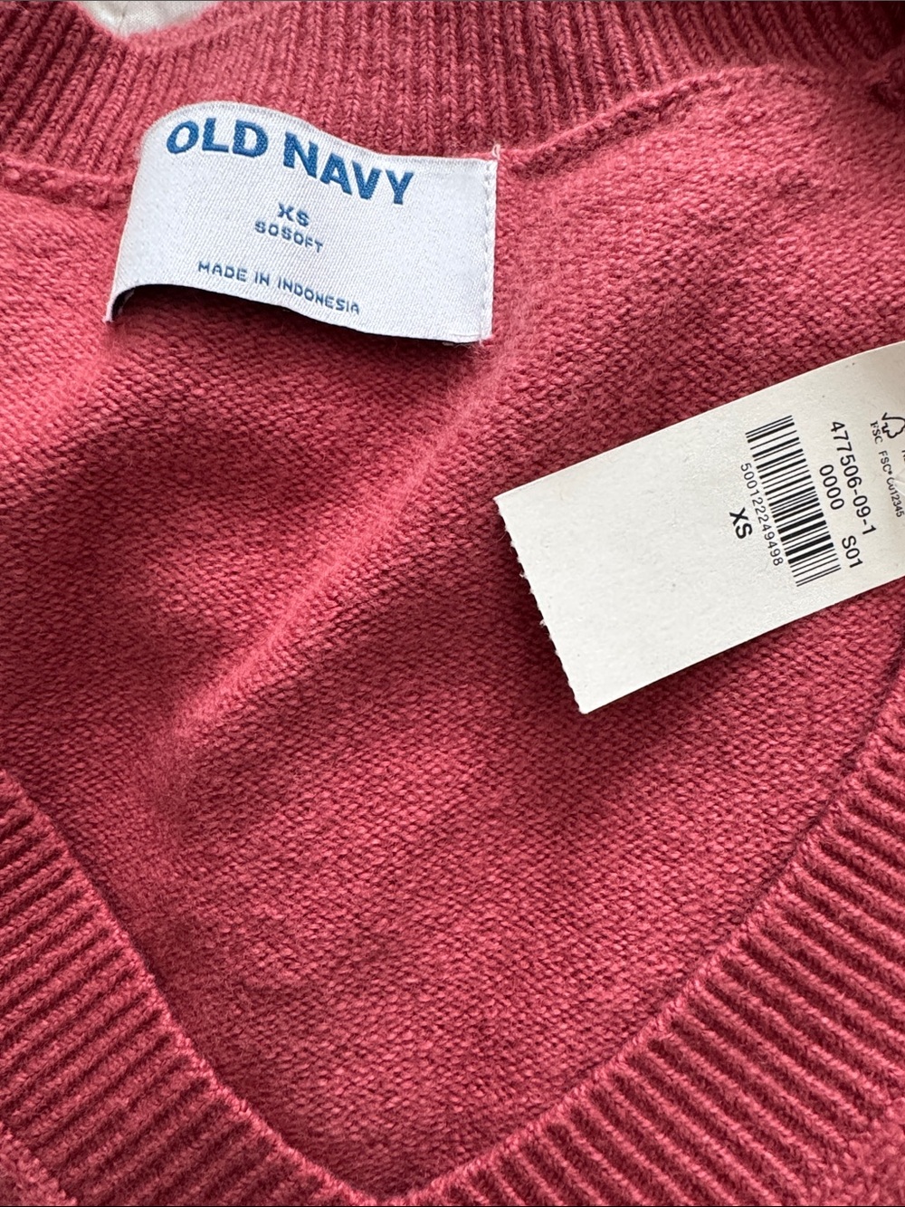 Old Navy Women's  V‑Neck Sweater, NWT, Size XS